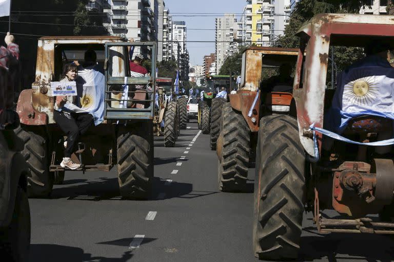 El 23 de abril pasado el campo protestó con un tractorazo en Buenos Aires