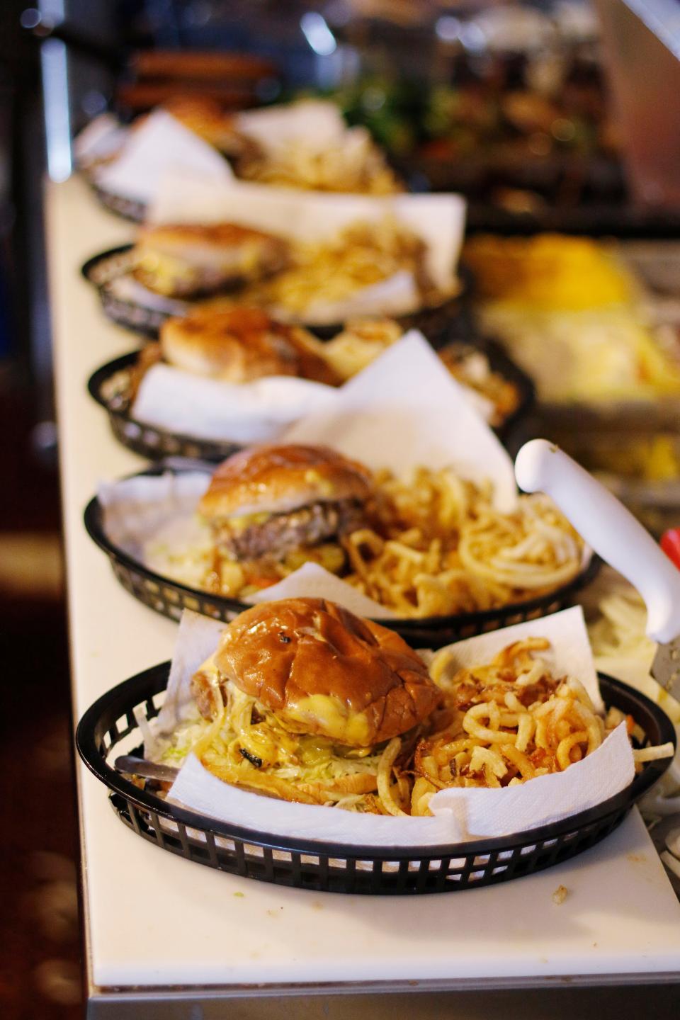 Burgers and fries at Nic's Grill, Friday, March 27, 2015. Photo by Doug Hoke, The Oklahoman