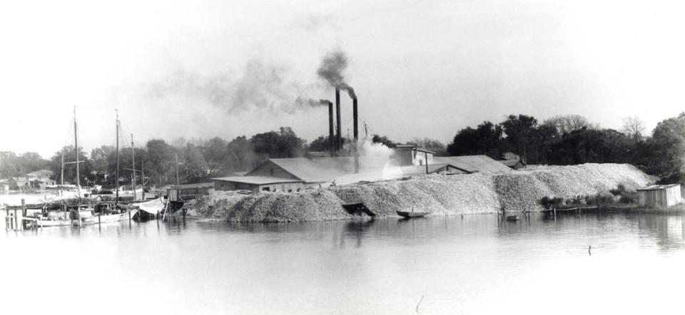 Mountains of oyster shells were a common site in East Biloxi in the early 1900s, when the city was known as the Seafood Capital of the World, outpacing even the city of Baltimore in the canning of oysters and shrimp.