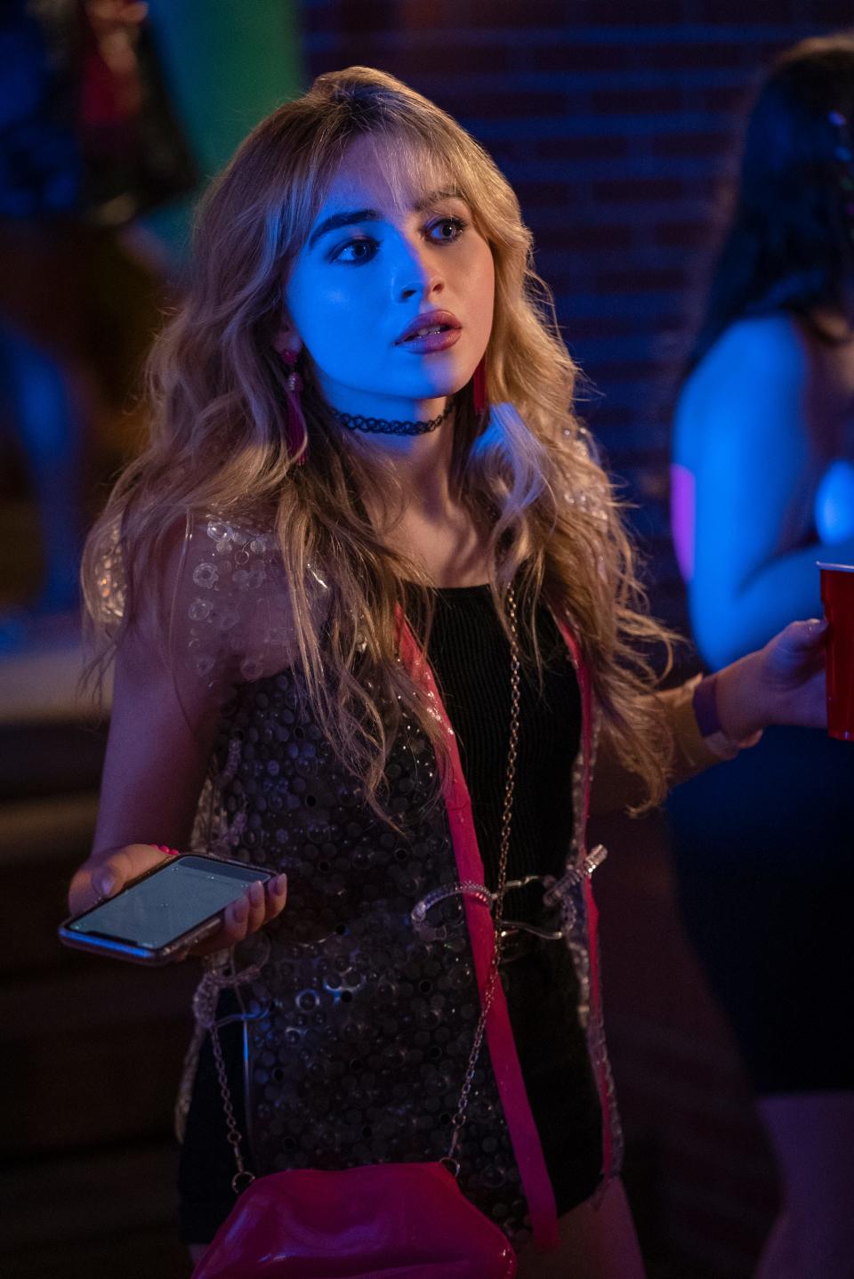 Sabrina Carpenter in a scene from "Emergency."