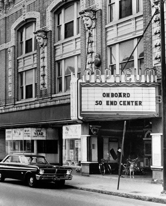 The Orpheum Theater in New Bedford, circa the 1950s.