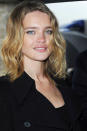 <b>Couture Fashion Week: </b>Natalia Vodianova kept her classic black look relaxed with tousled curls ©Rex