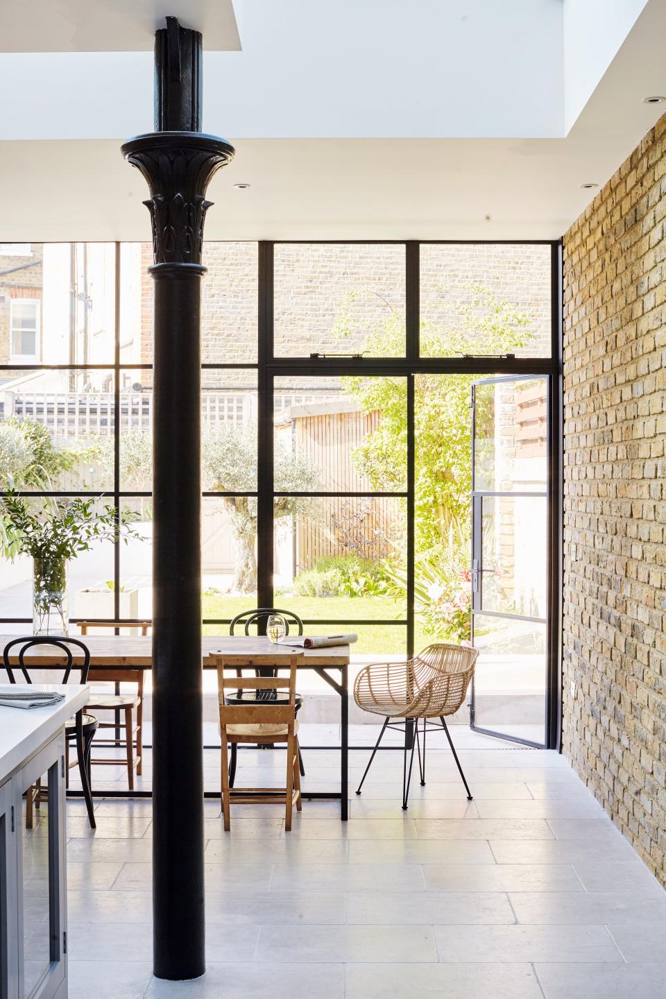 Choose Crittall-style doors to define daylight