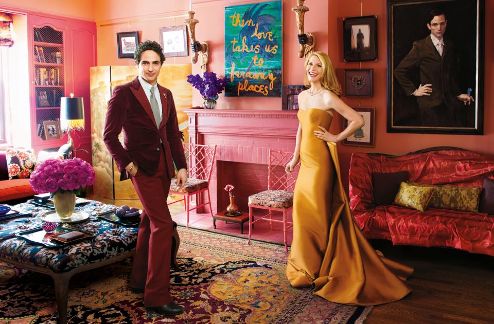 <h1 class="title">Zac Posen and Claire Danes photographed by Jason Schmidt, Vogue, Met Gala Issue 2014</h1><cite class="credit">Photographed by Jason Schmidt, <em>Vogue</em>, Met Gala Issue 2014</cite>