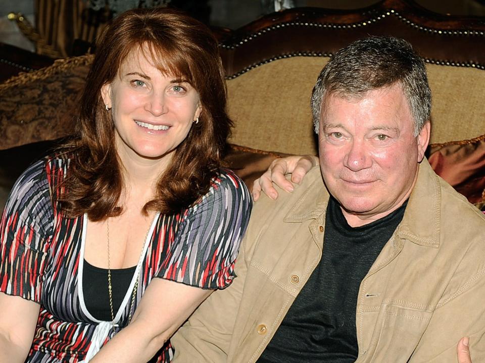 Lisabeth Shatner Clement, William Shatner and Leslie Shatner Walker attend the art opening of Giorgio Tuscani and Elizabeth Shatner on March 29, 2008 at a private residence in Studio City California