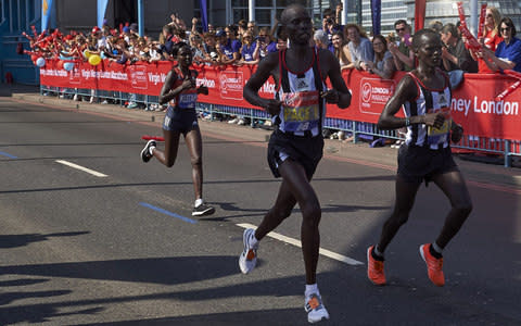 Mary Keitany (left) - Credit: AP