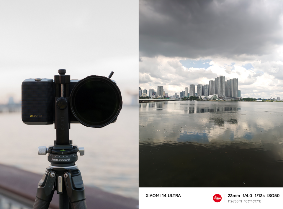 Variable neutral density filter added on the left, 1/13s maximum shutter speed with 6 stops of light reduction on a cloudy afternoon. (Photo: Jay Chan for Yahoo Lifestyle Singapore)