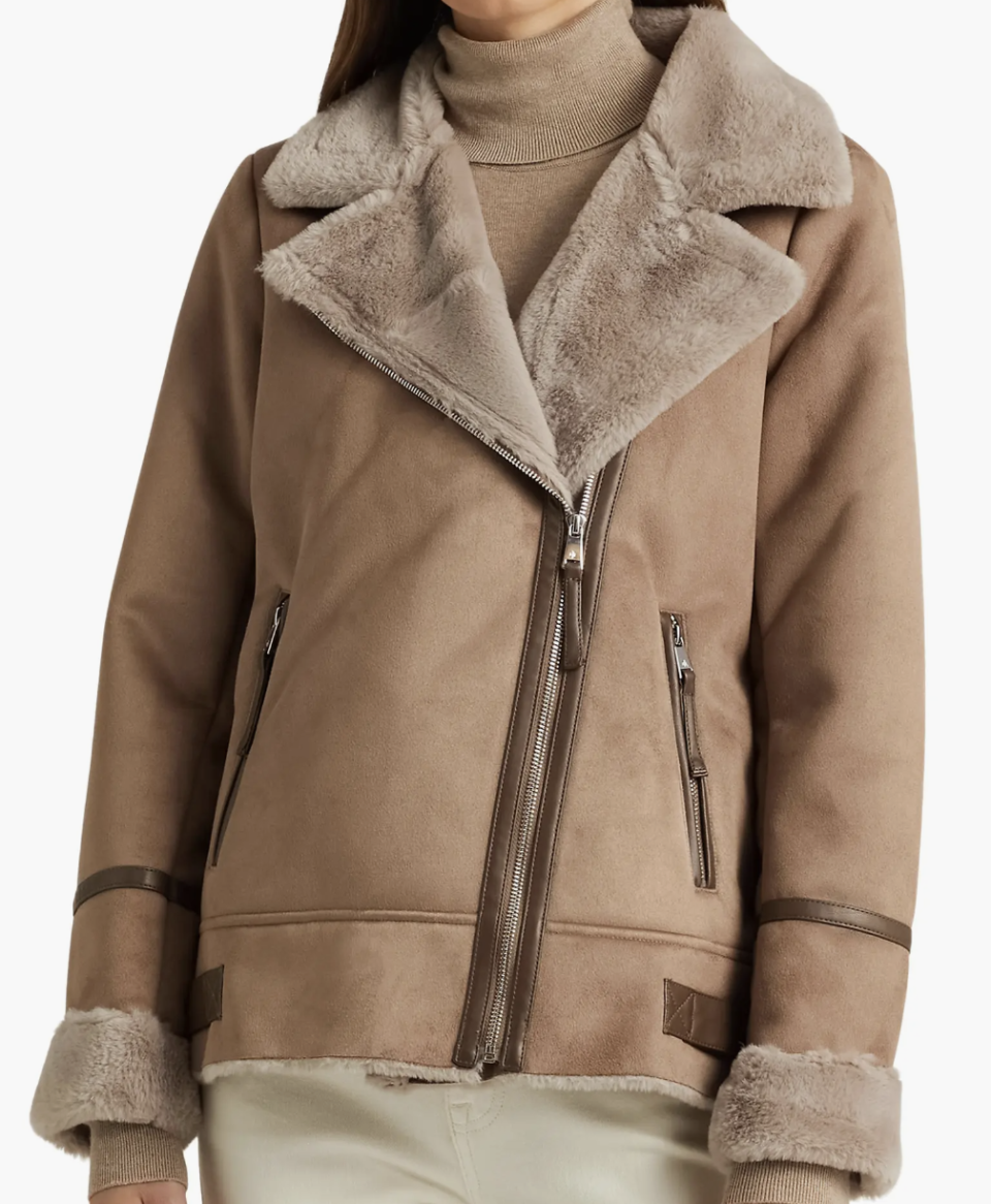 Lauren Ralph Lauren Faux-Shearling Jacket (Photo via Nordstrom)