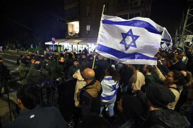 Protesta en Israel por la reforma judicial que promovió Benjamin Netanyahu