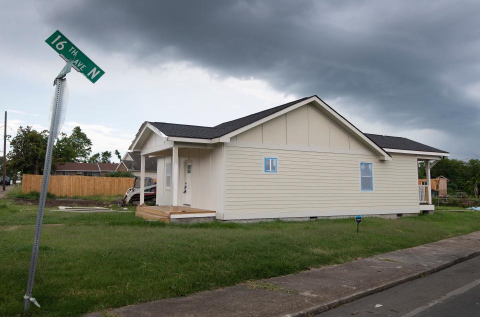 Now: A home has been repaired Wednesday, July 22, 2020 in Nashville, Tenn., after it was damaged by a tornado March 3.