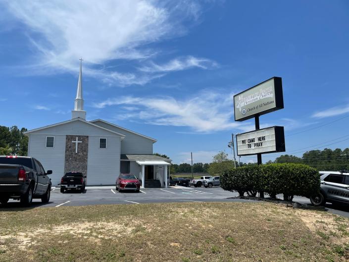 The Assembly of Prayer church on Old Tobacco Road was raided by the FBI Thursday morning.