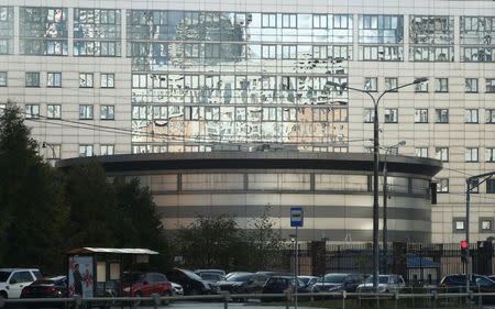 A general view shows the headquarters of the Main Directorate of the General Staff of the Armed Forces of the Russian Federation, formerly known as the Main Intelligence Directorate (GRU), in Moscow, Russia October 4, 2018. REUTERS/Stringer