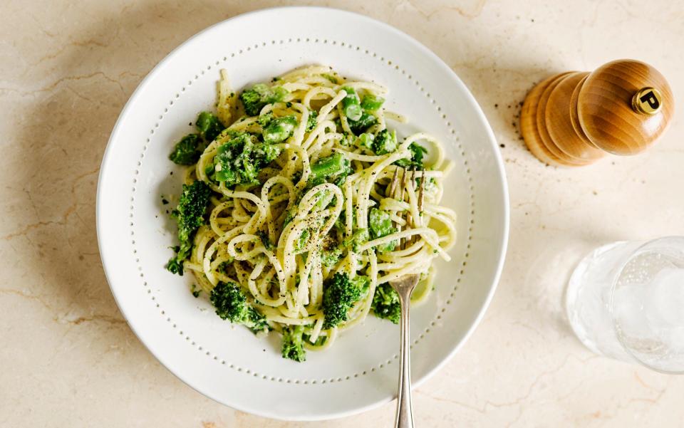 You can't go wrong with a simple pasta dish - Liz and Max Haarala Hamilton