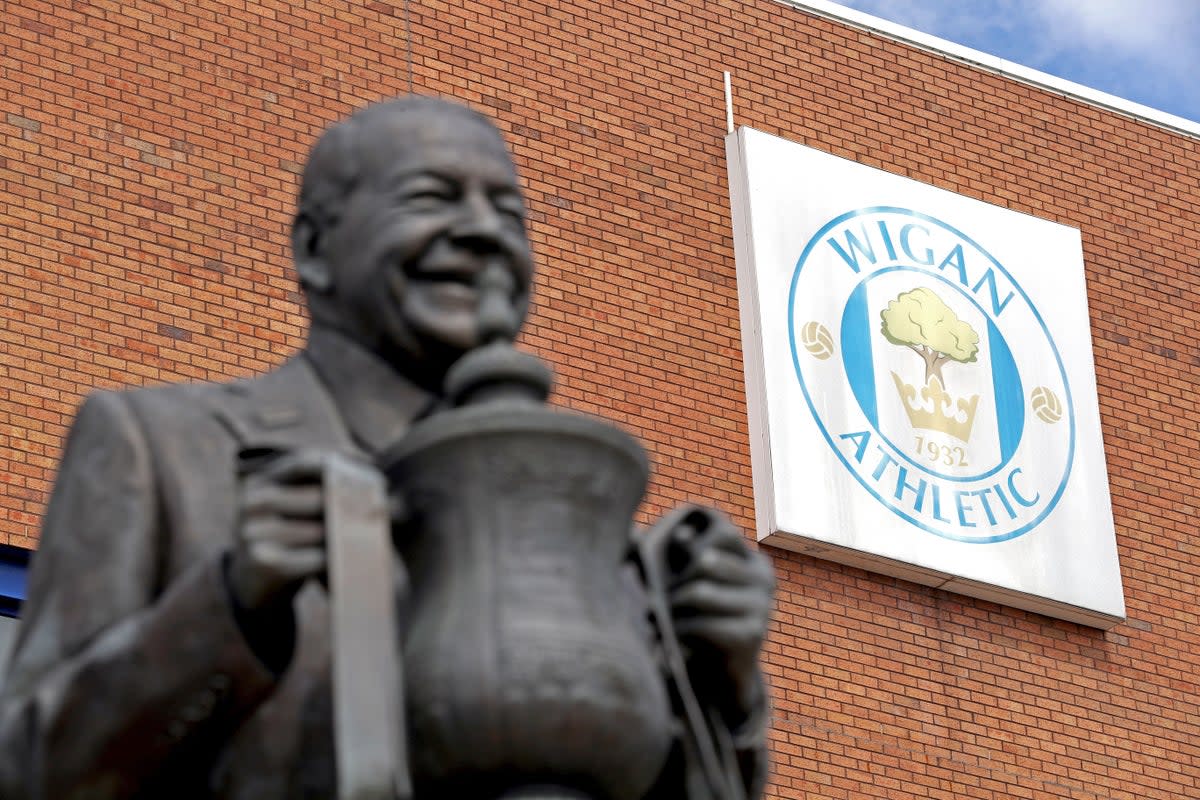 Wigan have been given a suspended three-point deduction by the English Football League (Martin Rickett/PA) (PA Archive)