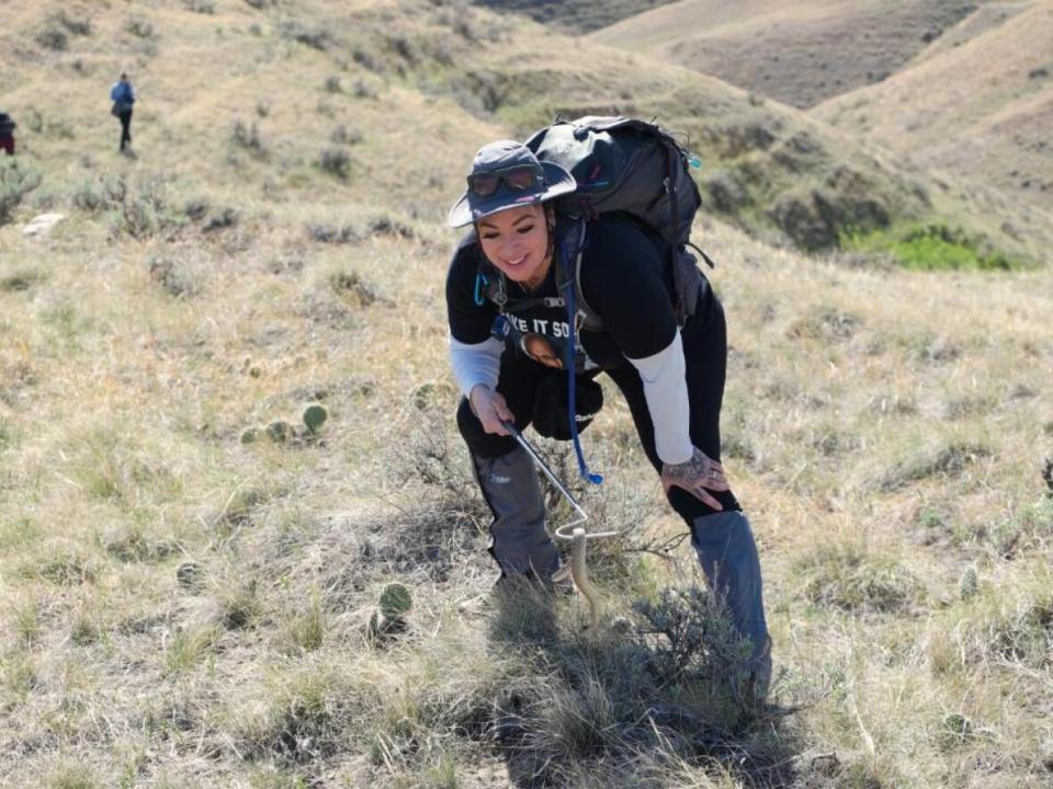 Sheri Monk studies snakes and black widow spiders found in Saskatchewan. (Sheri Monk, Snakes on a Plain - image credit)