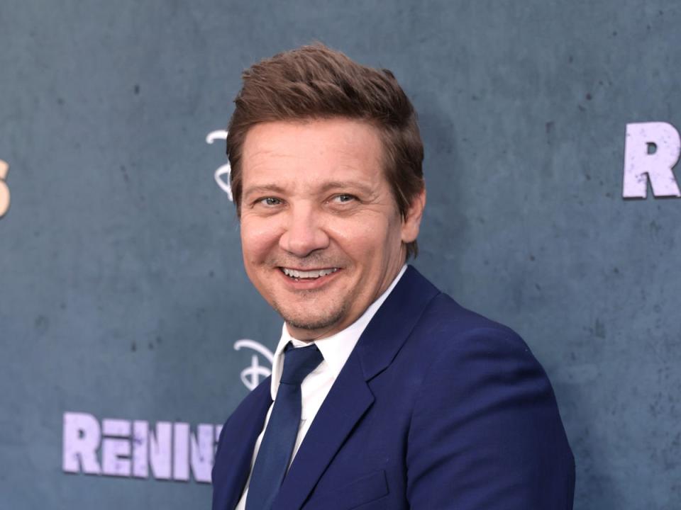 Jeremy Renner attends the premiere event for the Disney+ original series ‘Rennervations’ in April (Getty/Disney+)