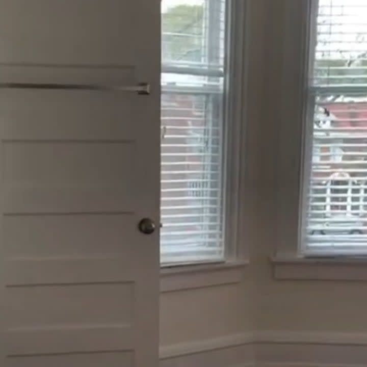 living room and bathroom in richmond, virginia home