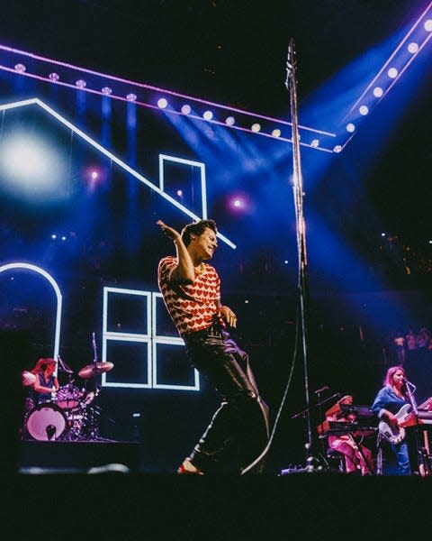 Harry Styles danced with abandon at his special show at UBS Arena in New York on May 20, 2022.