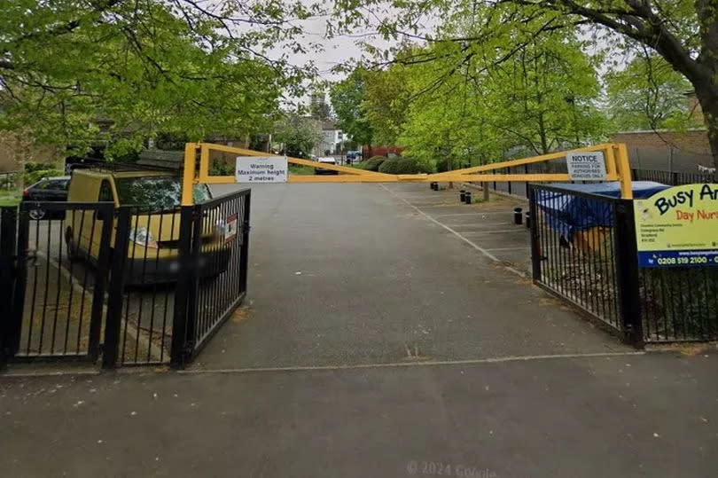 The community centre and nursery share the same car park