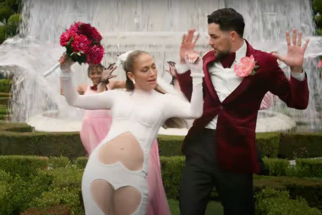 <p>Jennifer Lopez/YouTube</p> Her wedding fantasy