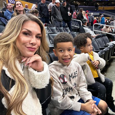 <p>Allison Holker/Instagram</p> Allison Holker with her son Maddox and daughter Zaia.