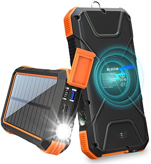 portable solar phone chargers blavor power bank