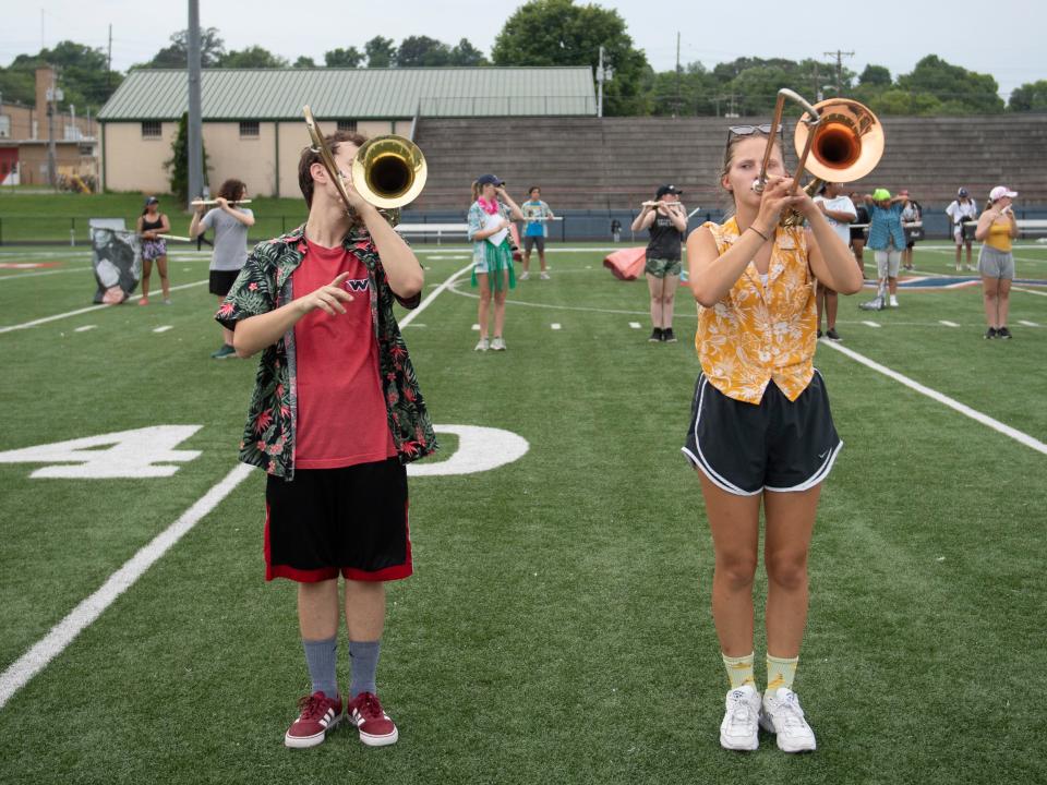 Scenes from West High School band camp on Tuesday, July 26, 2022. 