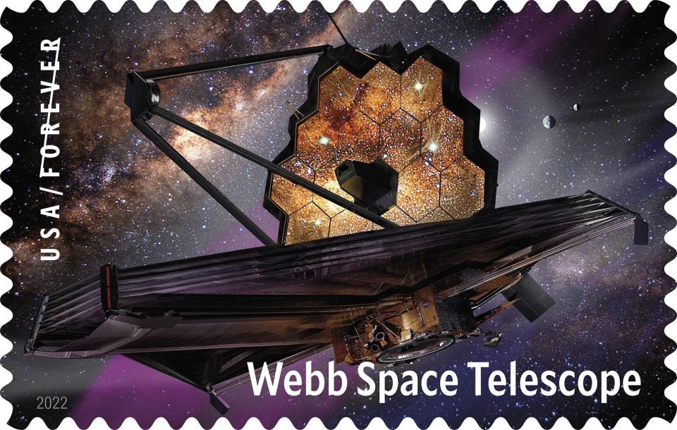 The U.S. Postal Service will be releasing new Forever stamps featuring the James Webb Space Telescope in September. Preorders begin Aug. 8