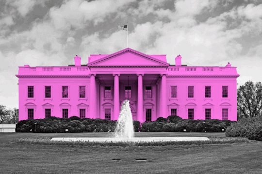 Pink White House