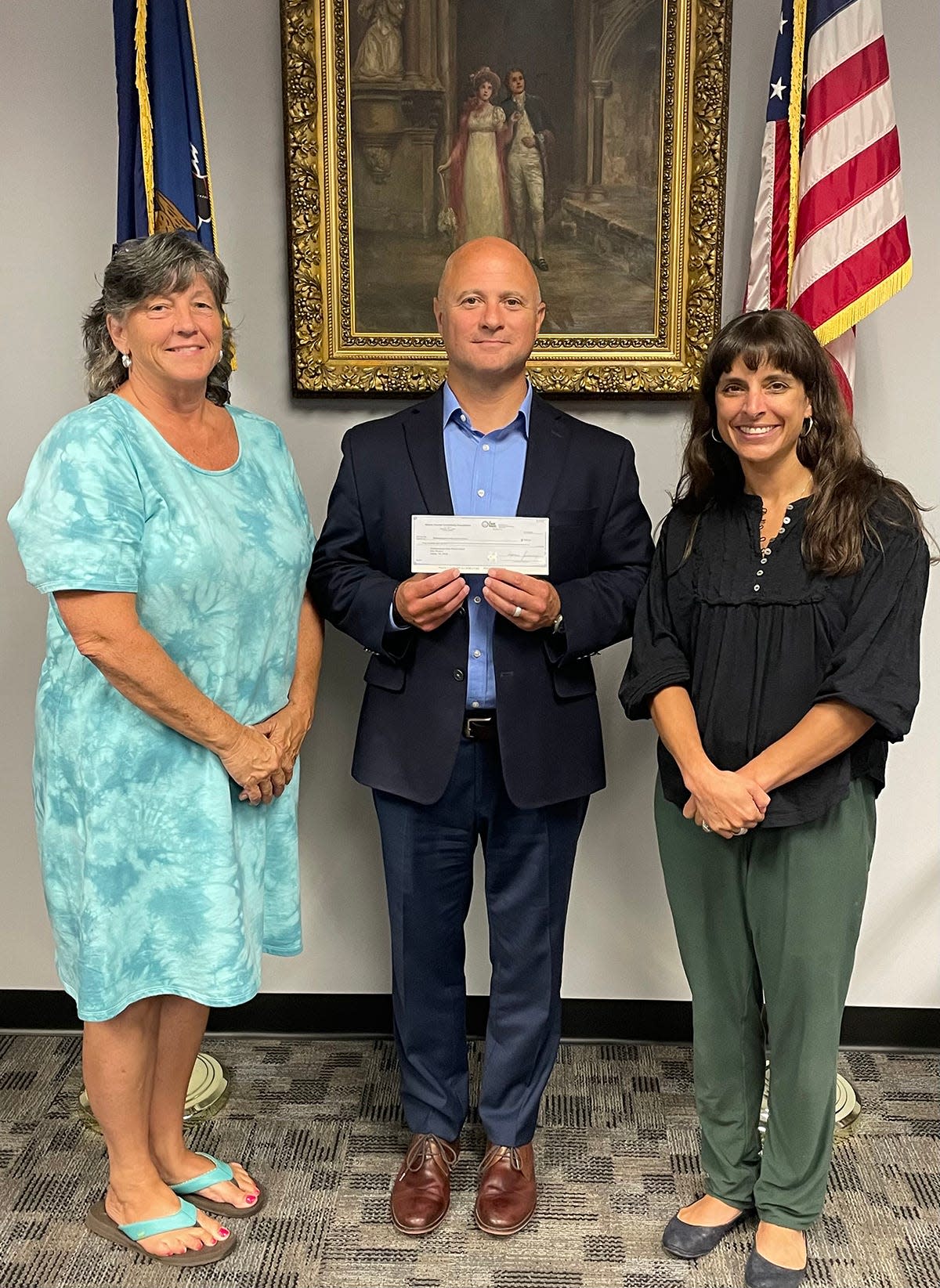 The Wayne Area Sports Hall of Fame awarded a $500 grant to Wallenpaupack Area's Athletic Council, which was organized and run by the late Ann Marie Simons, Dr. Cara Jean Dougherty and Jennifer Kiesendahl.