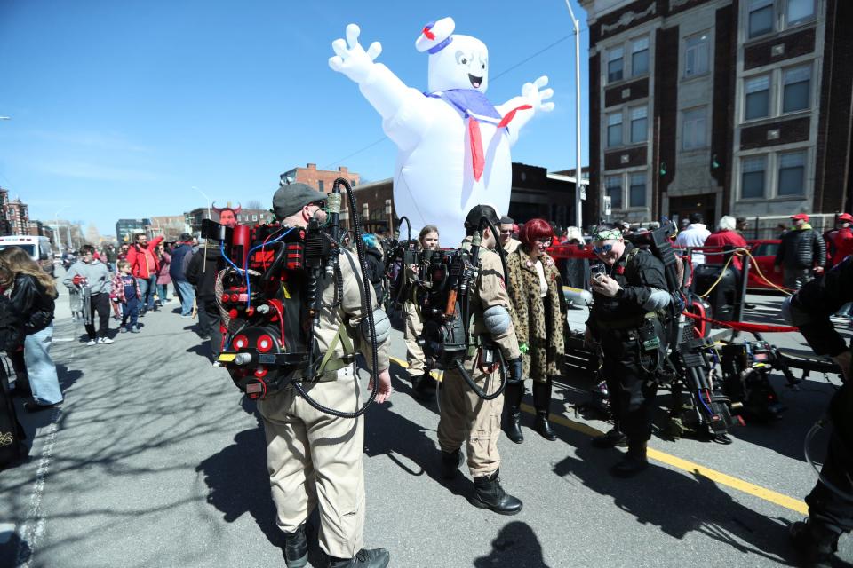 The Ghost Busters car was a popular float that drew lots of attention.