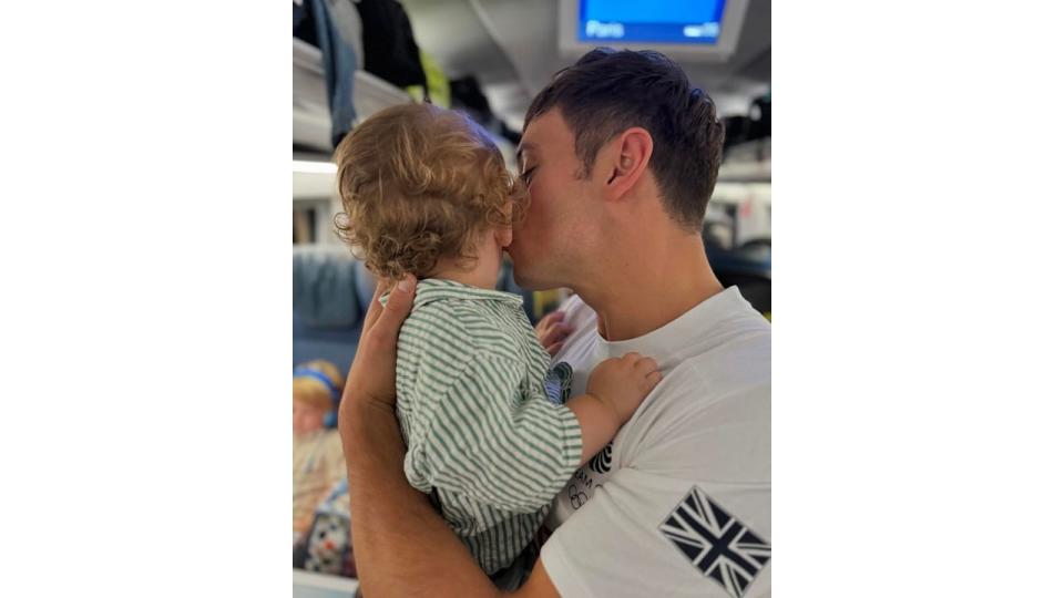 The British Olympian is also a proud father-of-two