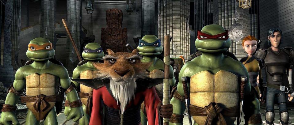 MICHAELANGELO, DONATELLO, MASTER SPLINTER, LEONARDO, RAPHAEL, TMNT, 2007