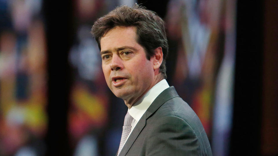 AFL boss Gillon McLachlan has apologised to fans. Pic: Getty