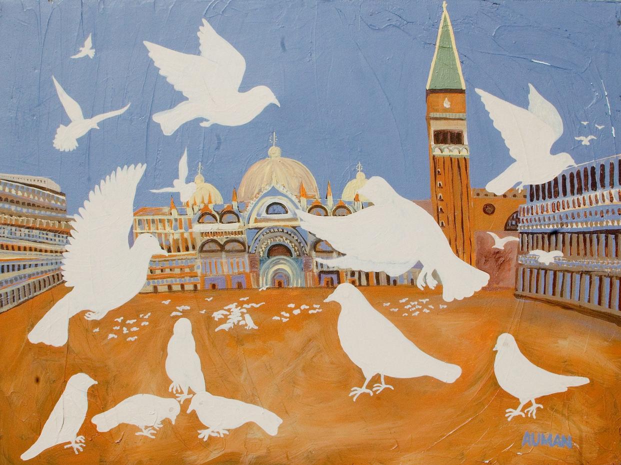 A painting of St. Marks in Venice, Italy, by Linda Auman.
