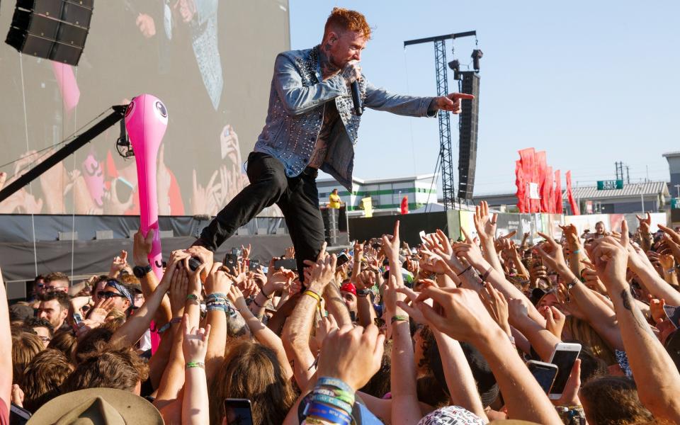 Frank Carter of Frank Carter and the Rattlesnakes performs live on the Main Stage during day three of Reading Festival 2019 -  Burak Cingi/ Redferns