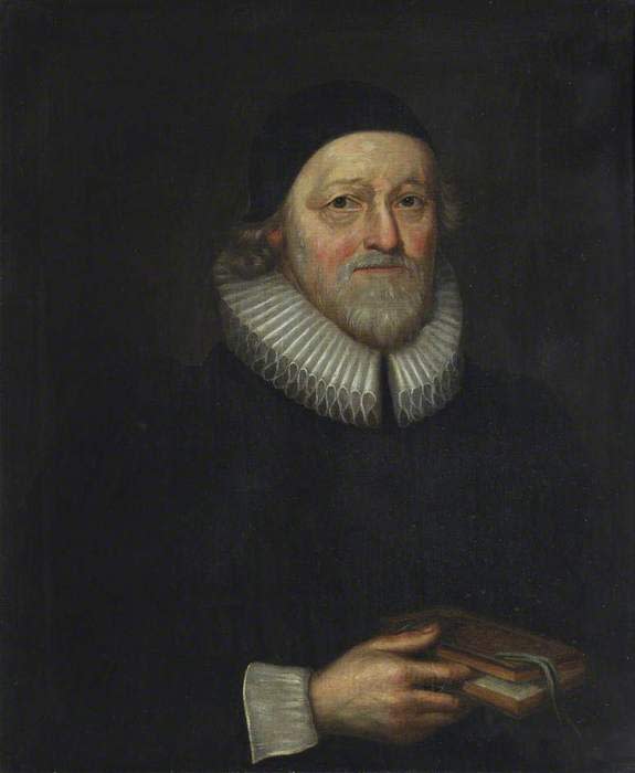 A portrait of Samuel Ward, one of the translators of the new version of the King James Bible.