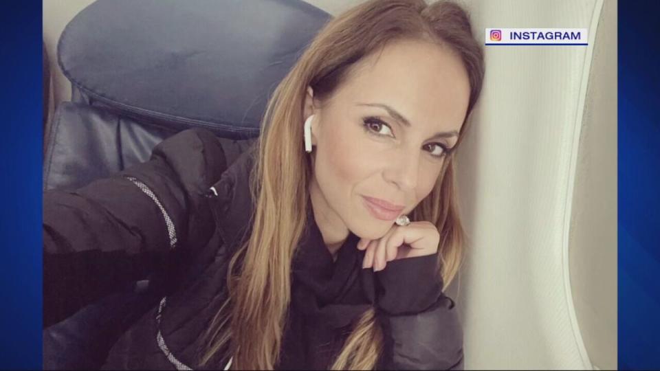 Missing Cohasset mother Ana Walshe, a real estate professional, would commute from Cohasset to Washington, D.C. for her work. She is shown in an airplane in this undated photo. (Instagram photo)