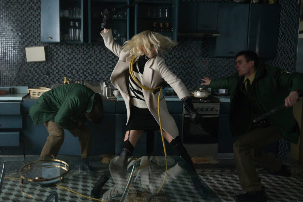 Charlize Theron’s heel fight scene in “Atomic Blonde” is a reminder that women can be feminine *and* badass