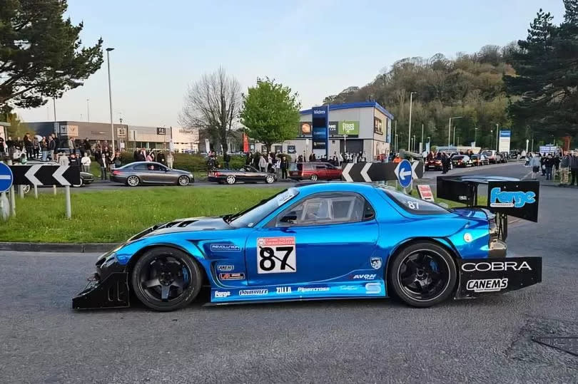 A vehicle at the car meet “The One Last Ride” at Marsh Mills Retail Park, Plymouth – Source: Jonathan Lo