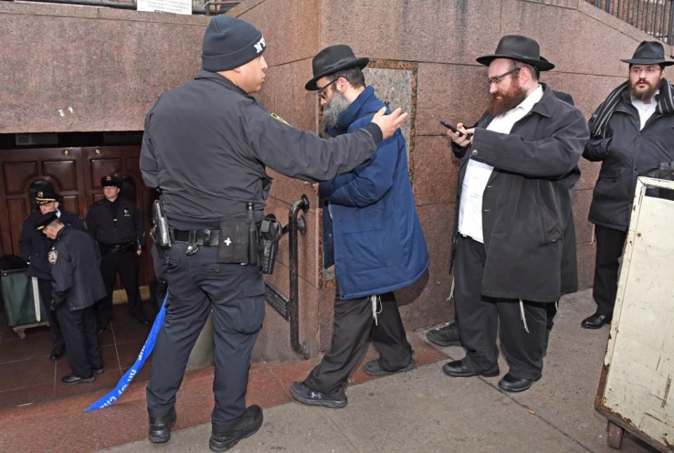 The headquarters of the Chabad Lubavitcher religious group has been closed temporarily because holes in the walls of the basement were found. Gregory P. Mango