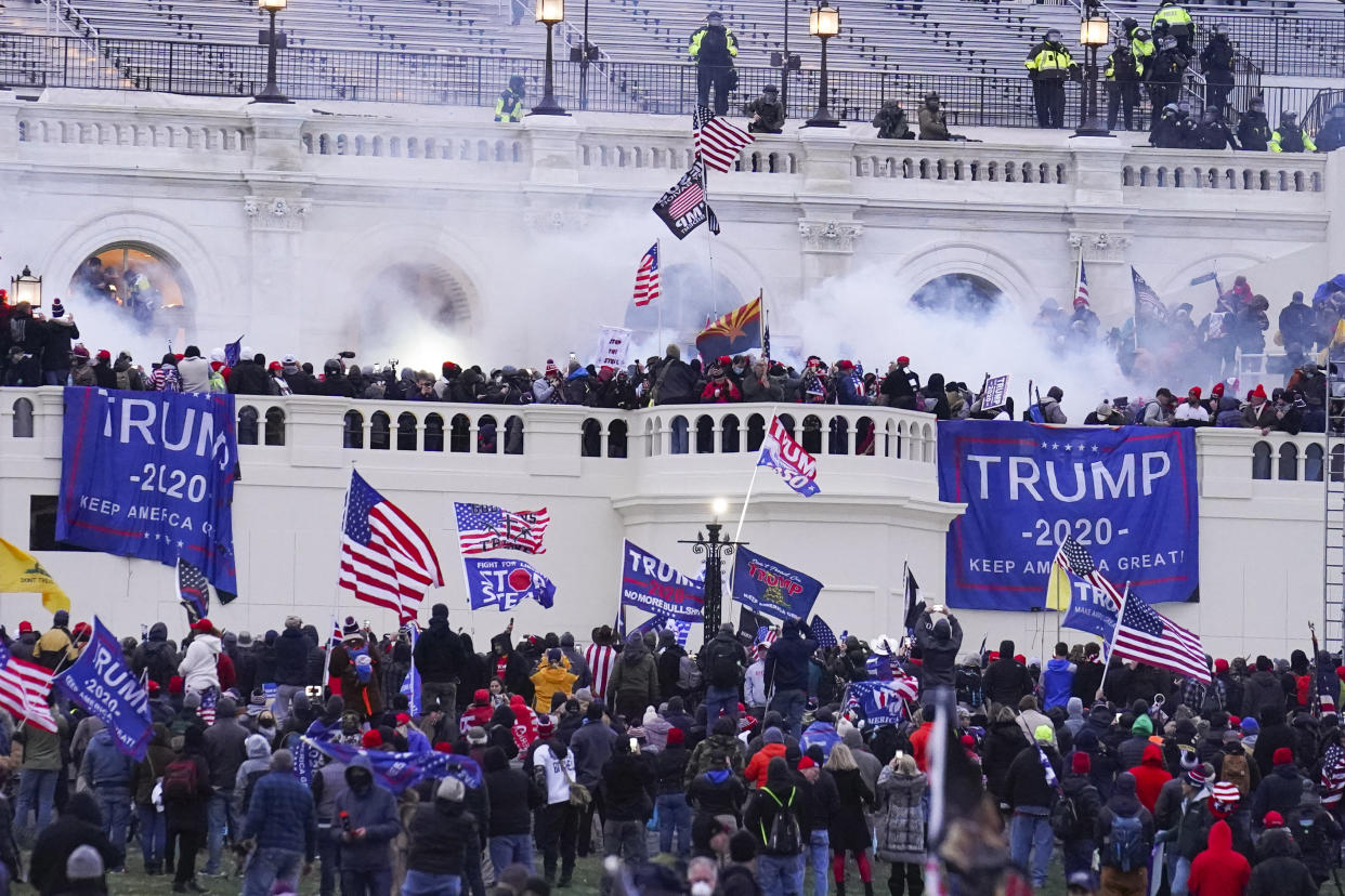 Rioters at the Capitol 