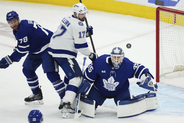 Tavares, Marner lead Maple Leafs past Lightning, series tied