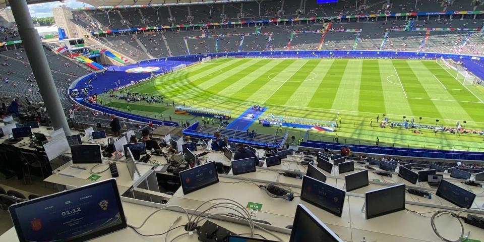 Die Pressetribüne im Berliner Olympiastadion<span class="copyright">privat</span>