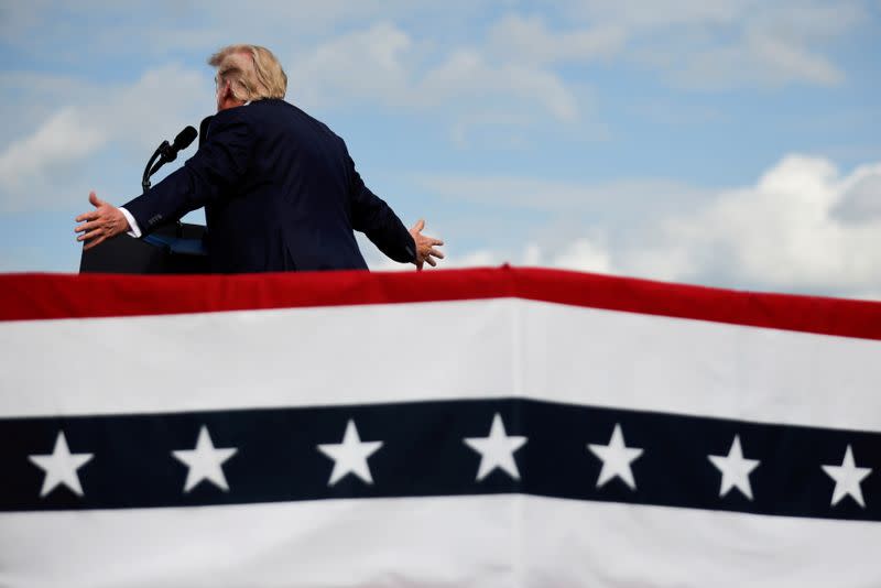 FILE PHOTO: U.S. President Donald Trump's campaign rally in Greenville, North Carolina