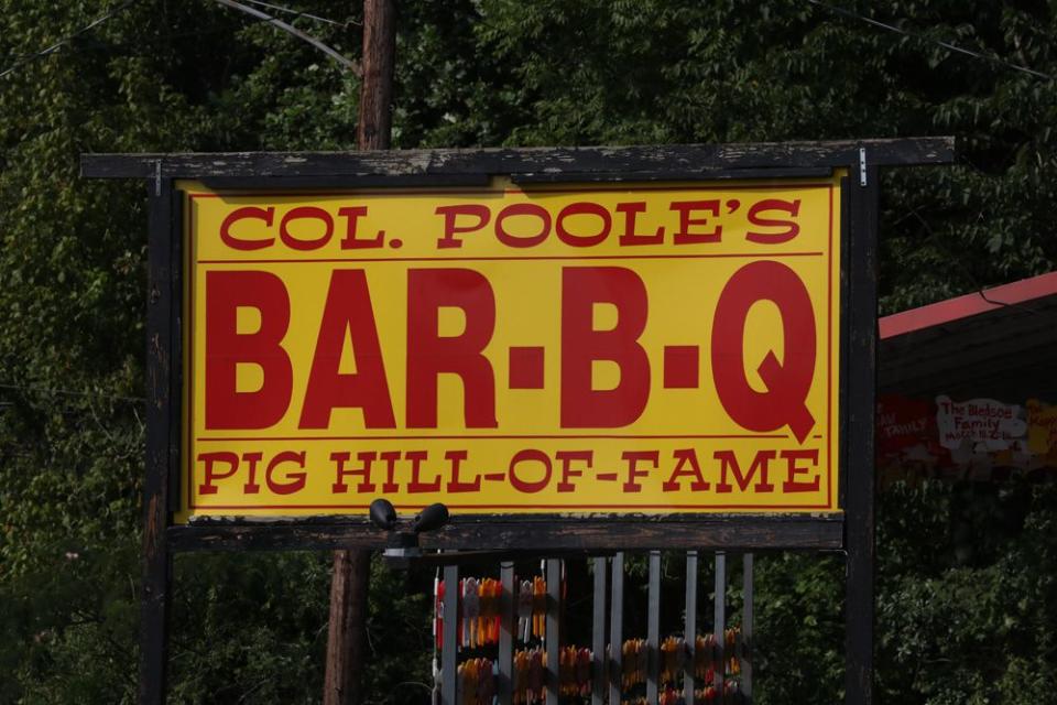 Col. Poole's Pig Hill of Fame. The restaurant is set to close for good on Saturday, Nov. 26.