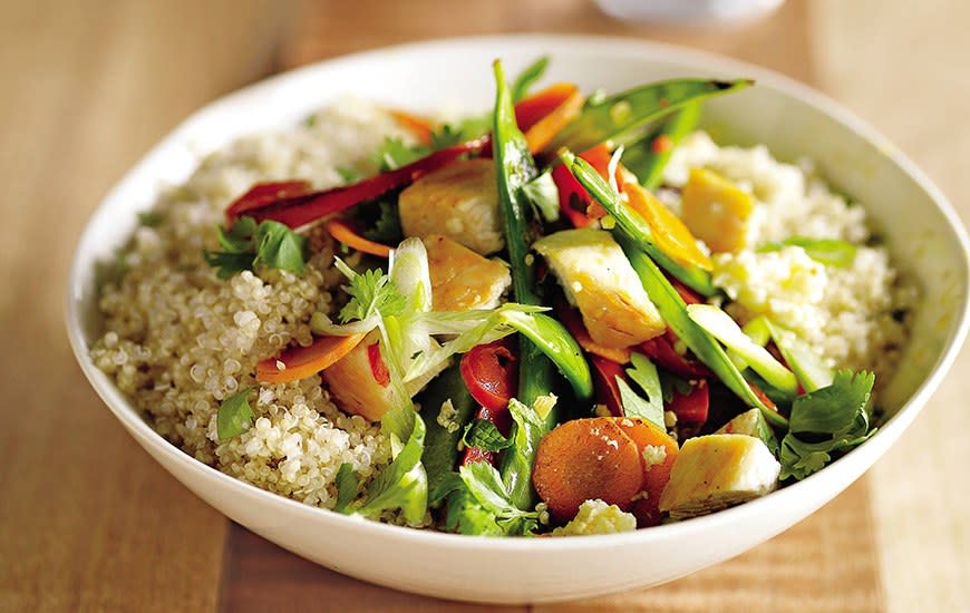 <h1 class="title">quinoa-stir-fry-vegetables-chicken</h1><cite class="credit">Getty Images</cite>