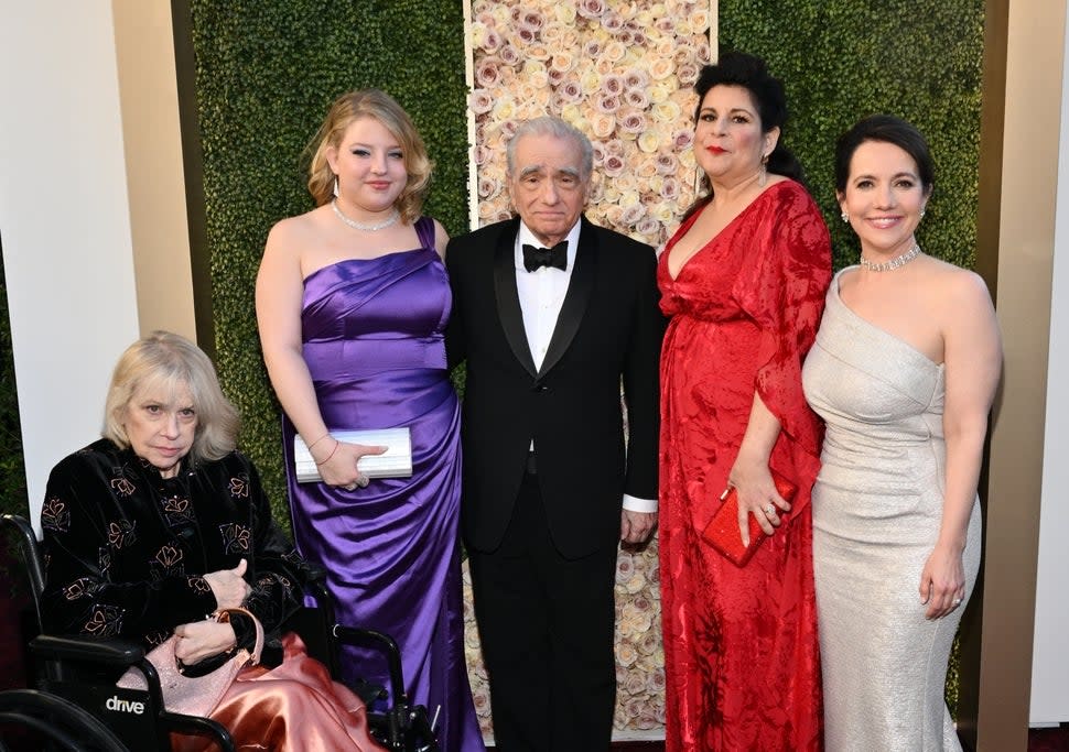 Helen Morris, Francesca Scorsese, Martin Scorsese, Cathy Scorsese and Domenica Cameron-Scorsese