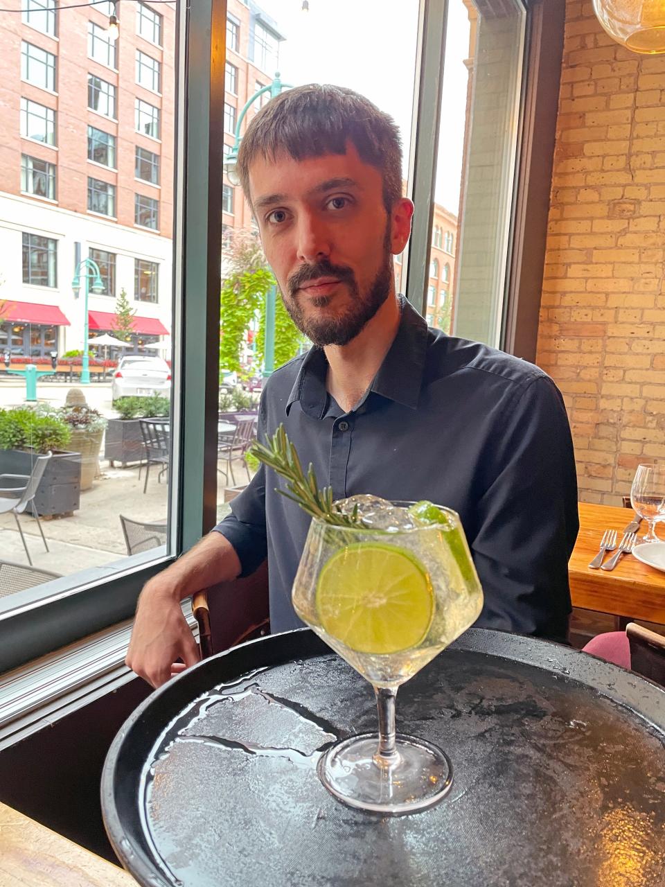 David Kiepert, the resident mixologist at Onesto, crafted this gin sangaree to pair with a course in the restaurant's four-course Castle & Key Cocktail Dinner on Sept. 19.
