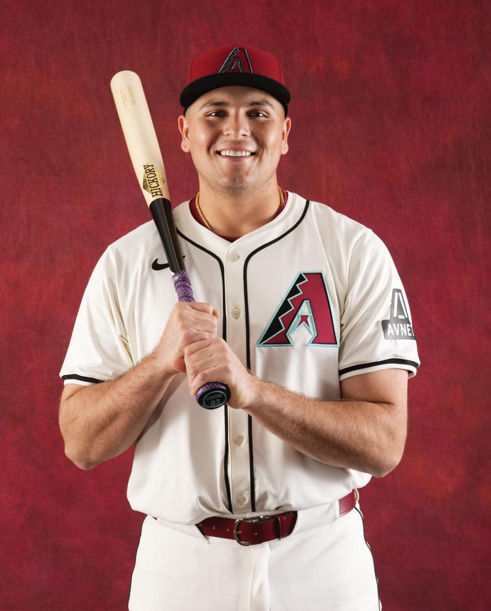 Ivan Melendez during photo day at Salt River Fields at Talking Stick on Feb. 21, 2024.